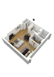S1B Floor Plan at Stratford at Southern Towers, Alexandria, Virginia