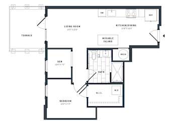 1D-A-ANSI Floor Plan at The Vale at the Parks, Washington, DC