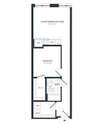 1N Floor Plan at The Vale at the Parks, Washington, DC