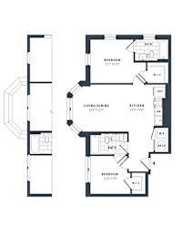 2M Floor Plan at The Vale at the Parks, District of Columbia, 20012