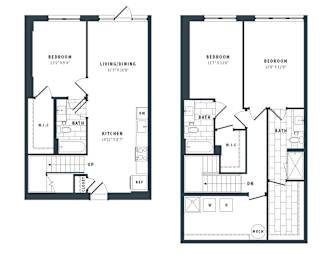 3C Floor Plan at The Vale at the Parks, Washington, DC