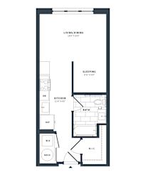 S3-ANSI Floor Plan at The Vale at the Parks, Washington District of Columbia