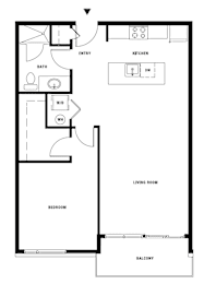  Floor Plan 1x1 A