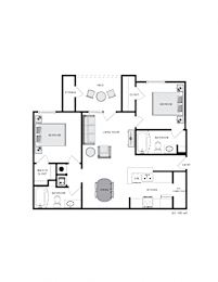  Floor Plan Two Bedroom