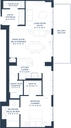 1 bed 1 bath B at The Dale Apartments , Ottawa, Ontario