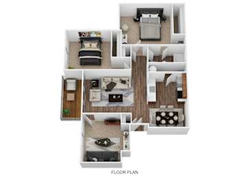 2 bed 1 bath A at The Reserve at Grand Valley Apartments, Milford, OH