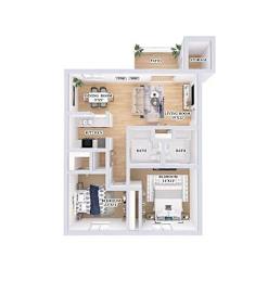 2 bed 2 bath at Parkview of Lebanon Apartments, Indiana, 46052