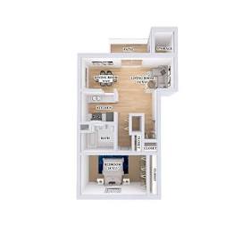 1 bed 1 bath B at Parkview of Lebanon Apartments, Lebanon