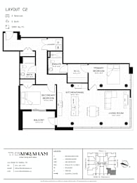 A black and white image of a floor plan for a property.