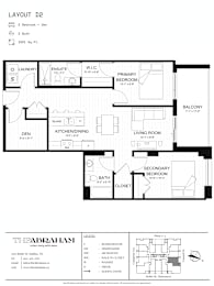 A black and white floor plan of a house layout.