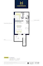 The Highland Floor Plan at The Maverick Apartments, Ontario, N2H 0E3