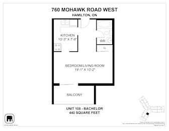  Floor Plan Apartment - Bachelor
