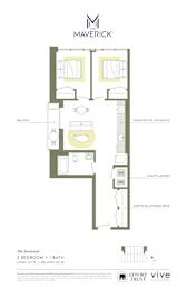 THEEASTWOOD Floor Plan at The Maverick Apartments, Kitchener, ON, N2H 0E3