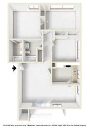 F Floor Plan at Tara Hill, California, 92801