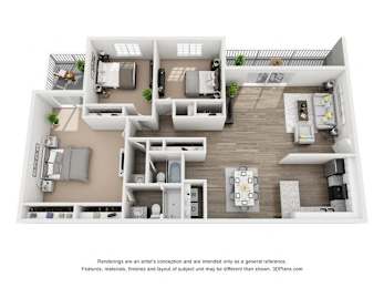 HERMES SIGNATURE Floor Plan at Latitude at Riverchase, Hoover