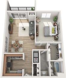 Paces Elite Floor Plan at Atler at Brookhaven, Atlanta, GA