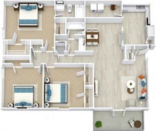 The Dogwood ELITE Floor Plan at Vinings RiverVue, Atlanta, GA