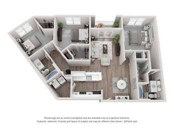 Briarcliff ELITE Floor Plan at Vue at Embry Hills, Atlanta, GA