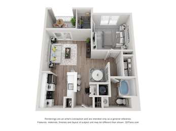 Chamble CLASSIC PLUS Floor Plan at Vue at Embry Hills, Atlanta, GA, 30042