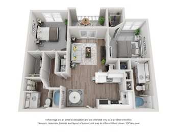Heartwood ELITE Floor Plan at Vue at Embry Hills, Atlanta, Georgia