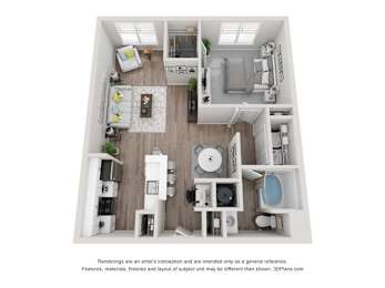 Henderson CLASSIC PLUS Floor Plan at Vue at Embry Hills, Atlanta