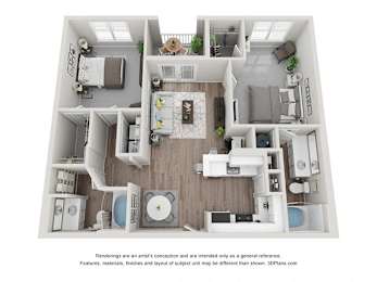 Meadowood CLASSIC Plus Floor Plan at Vue at Embry Hills, Atlanta, GA