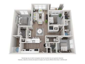 Peachtree CLASSIC PLUS Floor Plan at Vue at Embry Hills, Atlanta