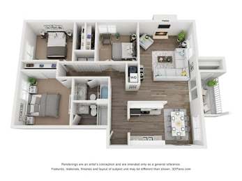 DAVIS Signature Floor Plan at Vue on Medlock, Georgia, 30092