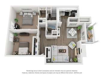 HARRISON Classic Floor Plan at Vue on Medlock, Peachtree Corners, GA, 30092