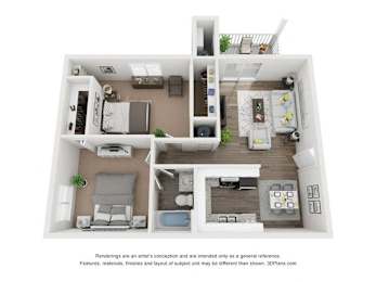 MILLER Elite Floor Plan at Vue on Medlock, Georgia, 30092