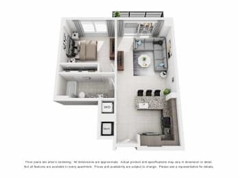 A3 Floor Plan at Palma, Doral, 33166