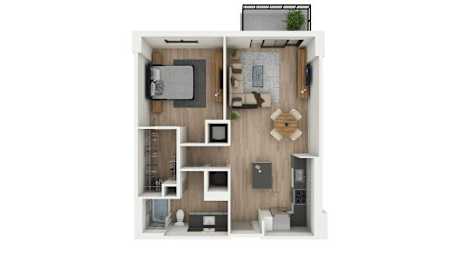 A4 Floor Plan at Palma, Doral, 33166