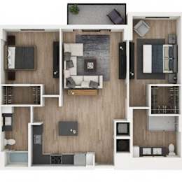 B2 Floor Plan at Palma, Florida