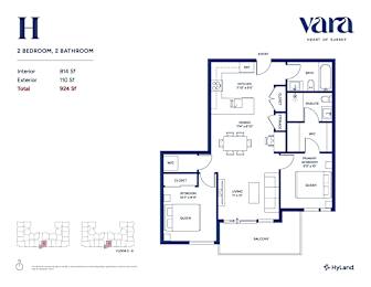 A floor plan for a Vara property shows a total of 924 square feet.