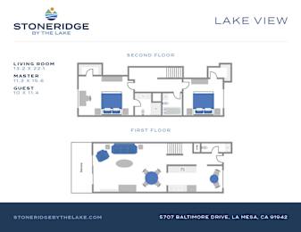 A floor plan for a property called Stoneridge by the Lake.