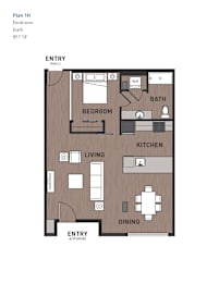 1 bed 1 bath K at Ravello Apartments, Redmond, WA