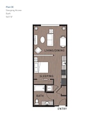Studio 1 bath G at Ravello Apartments, Redmond, WA
