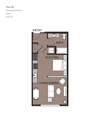 Studio 1 bath A at Ravello Apartments, Redmond, WA