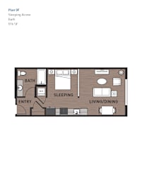 Studio 1 bath L at Ravello Apartments, Washington, 98052