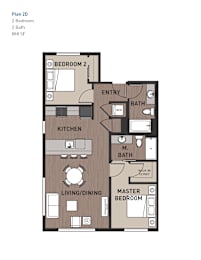 2 bed 2 bath D at Ravello Apartments, Redmond, WA
