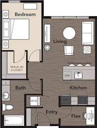 2 bed 2 bath B at Kirkland Crossing Apartments, Kirkland