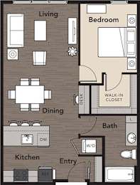 2 bed 2 bath at Kirkland Crossing Apartments, Kirkland, WA
