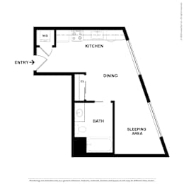 S1 Floor Plan at 5263 W Adams, Los Angeles