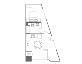 A2 Floor Plan at 5135 W Adams, California