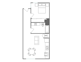 A5 Floor Plan at 5135 W Adams, Los Angeles, CA