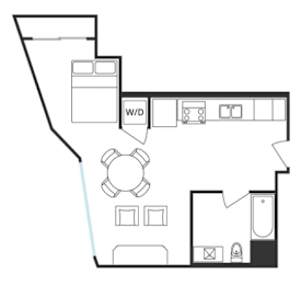 S2 Floor Plan at 5263 W Adams, California