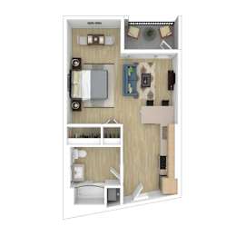 S2 Floor Plan at The Wilson, California, 90405