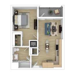 A5 Floor Plan at The Wilson, Santa Monica