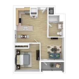 A6 Floor Plan at The Wilson, Santa Monica, CA 90405
