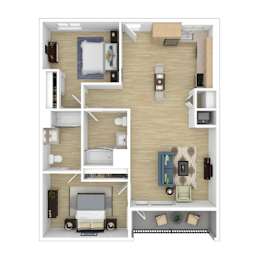 B5 Floor Plan at The Wilson, California, 90405